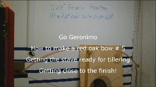 How to Make a Red Oak Bow #5