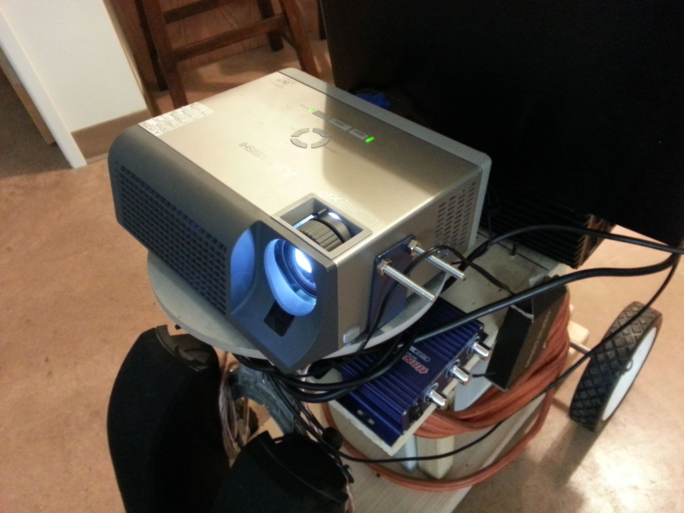 Portable Outdoor Projection Cart Instructables