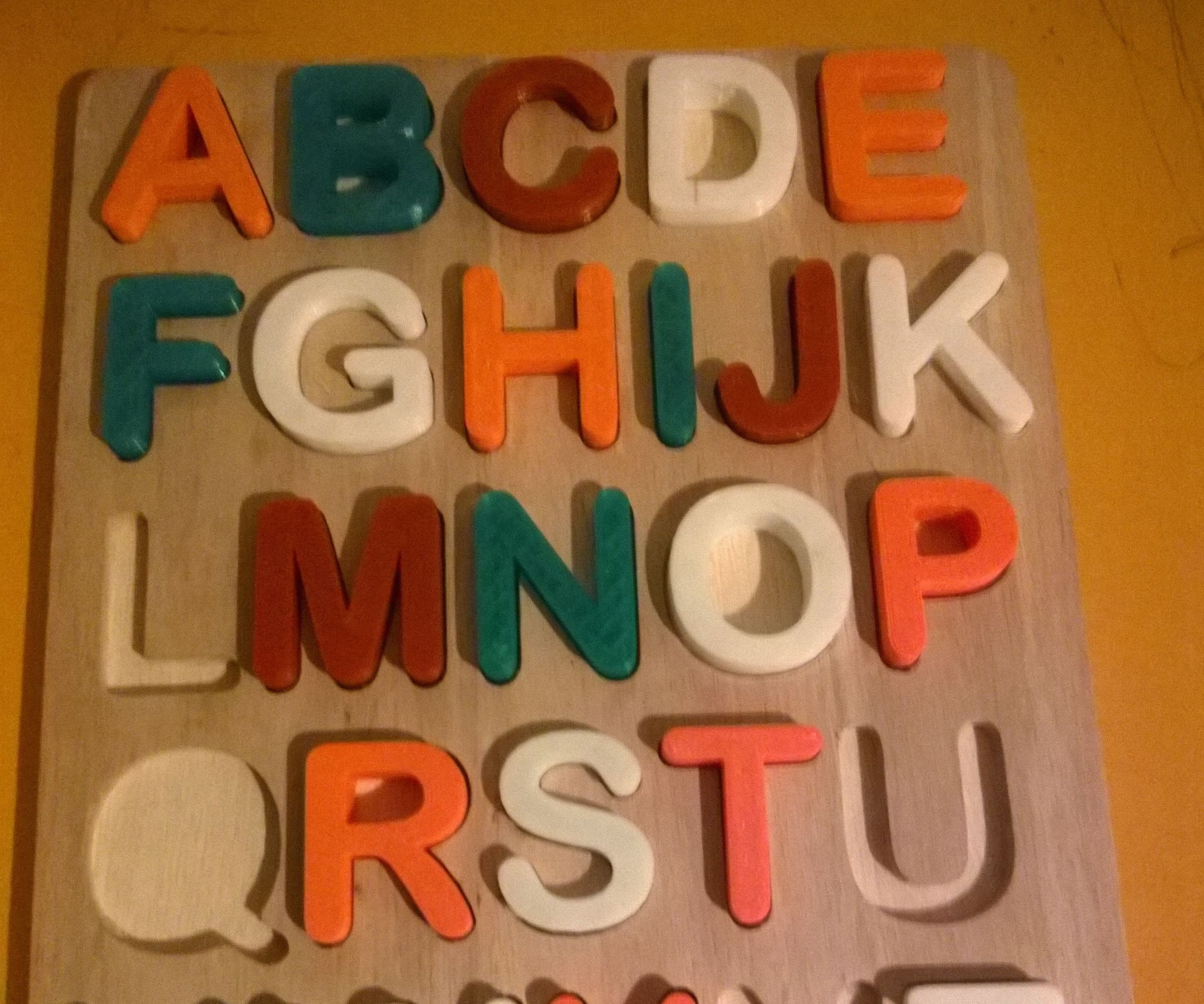 3D Printed A_Z Puzzle to Keep Them Busy!!