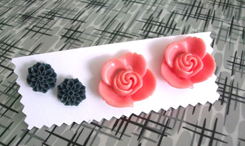 How to Make Earring Studs- Easy Easter Crafts Ideas