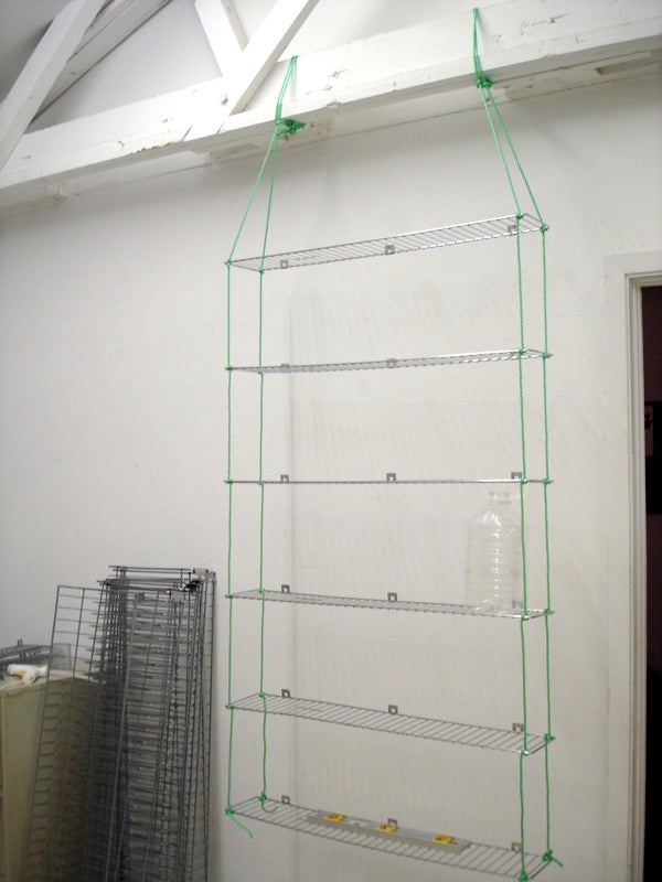 Scavenged Portable Hanging Shelves 5 Steps Instructables