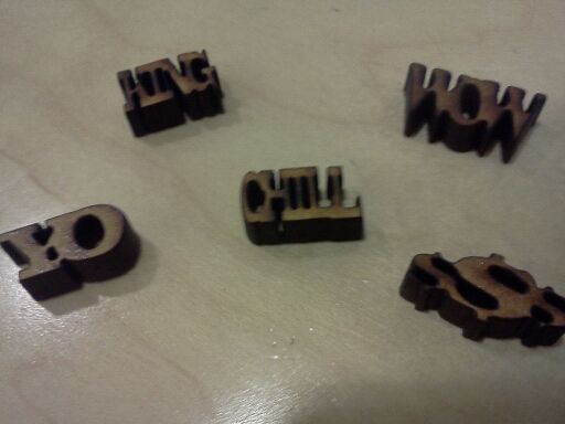 How to Laser Cut Out Miniature Words_TechShopSanJose