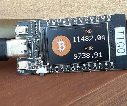 GET BITCOIN LIVE PRICE TTGO ESP32