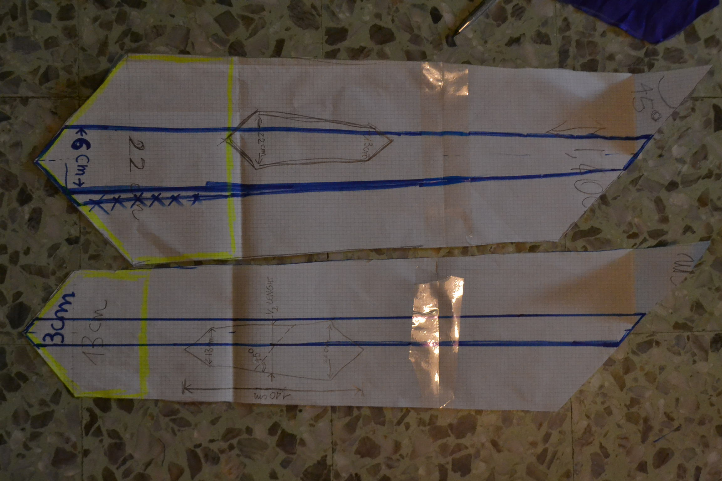 necktie pattern steps