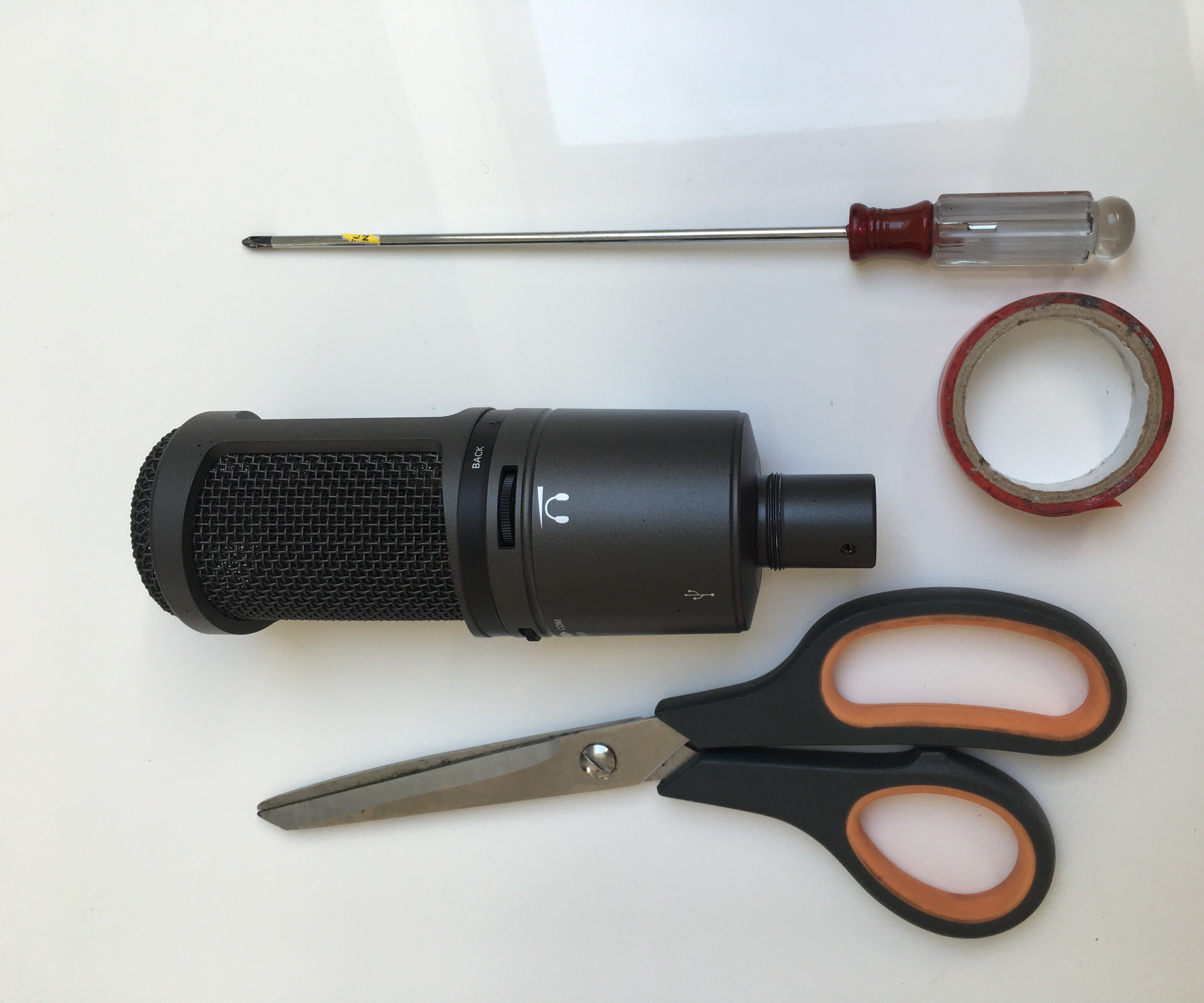 How to disable the annoying led of a Audio Technica AT2020USB+