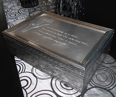 Faux Pewter Trinket Box