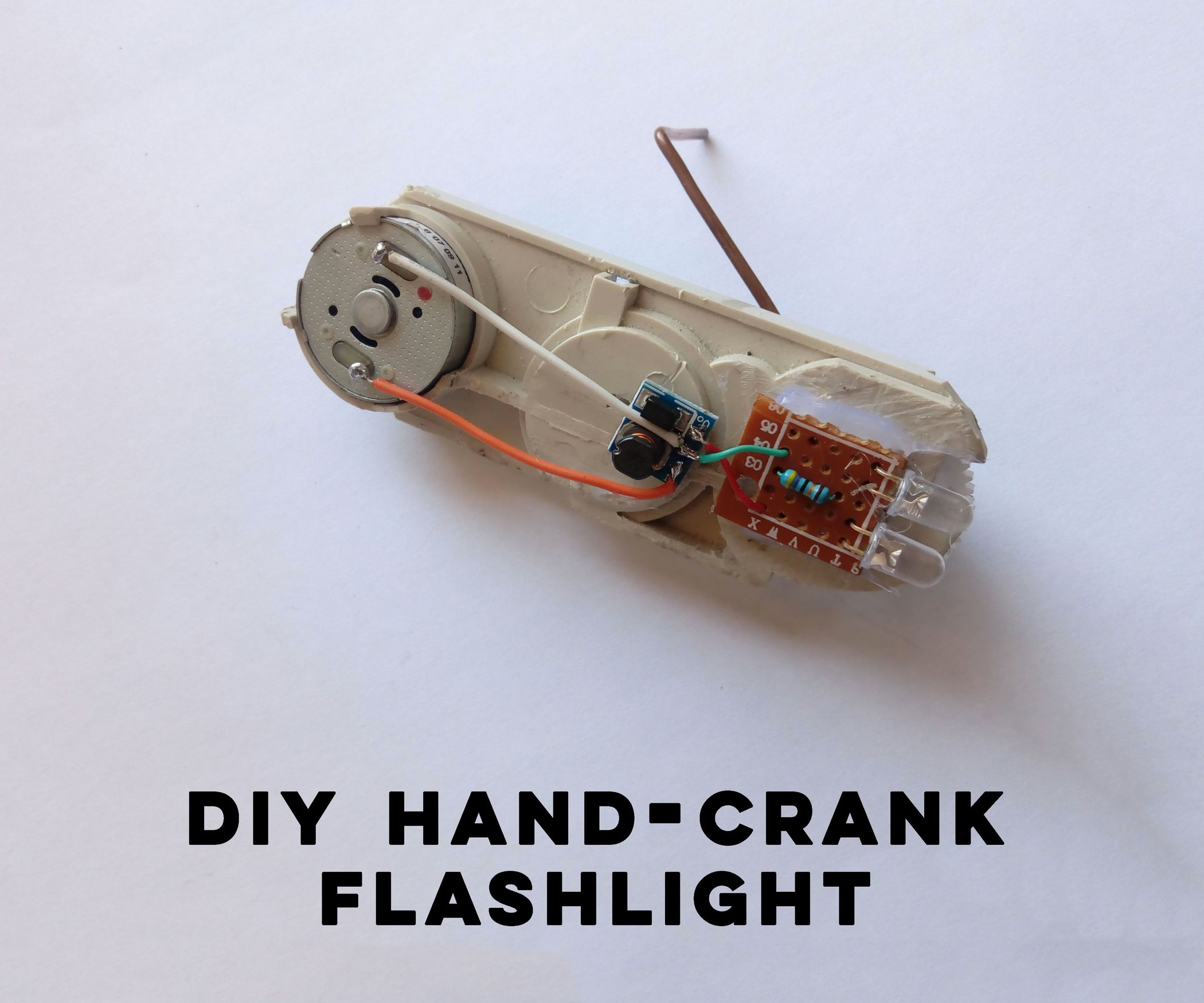 Hand Crank Flashlight From Old DVD Drive : 6 Steps - Instructables