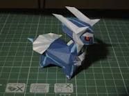 How to Make a Dialga Pokemon Figure Out of Paper
