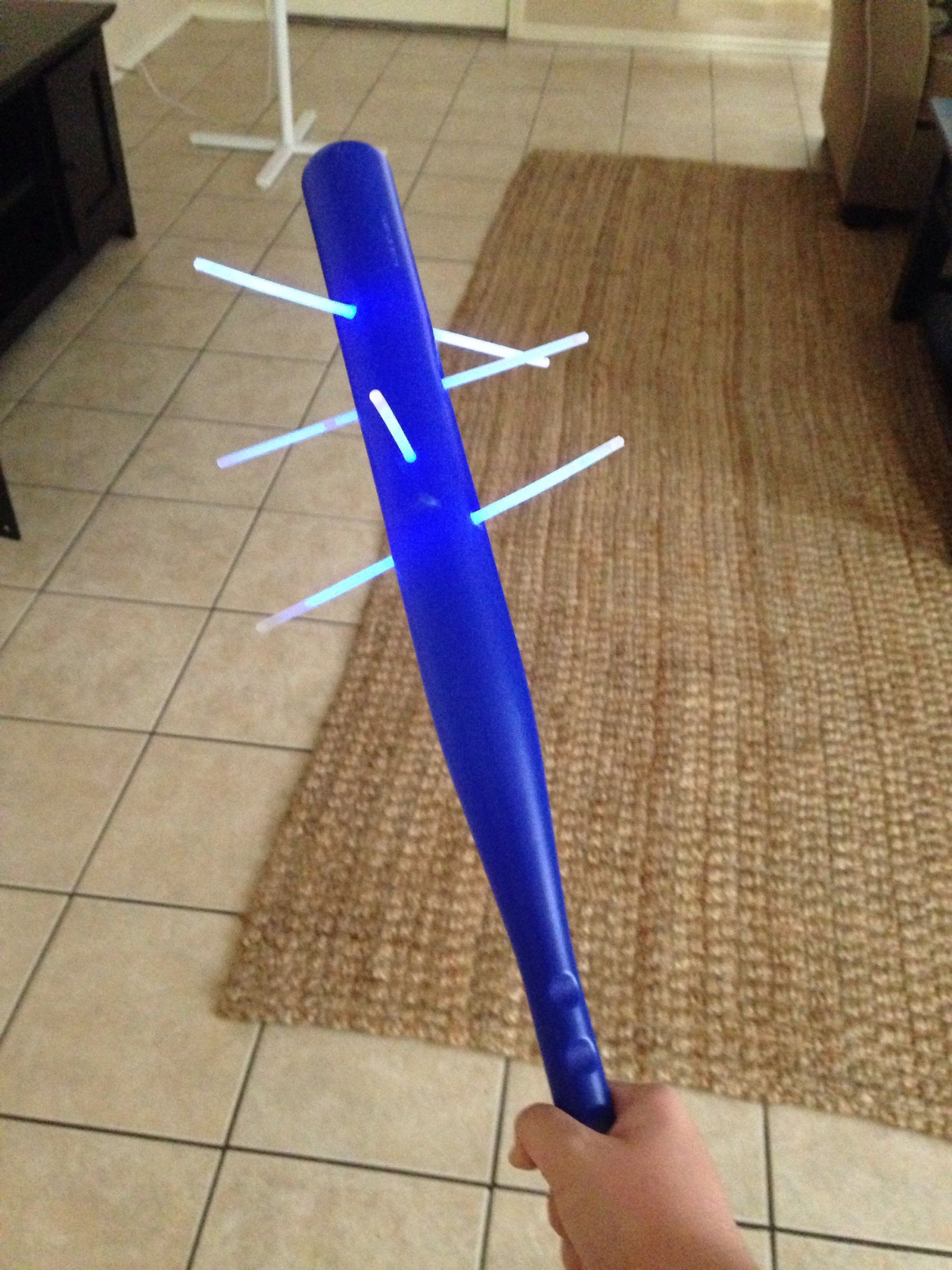 Glowing Spiked Baseball Bat