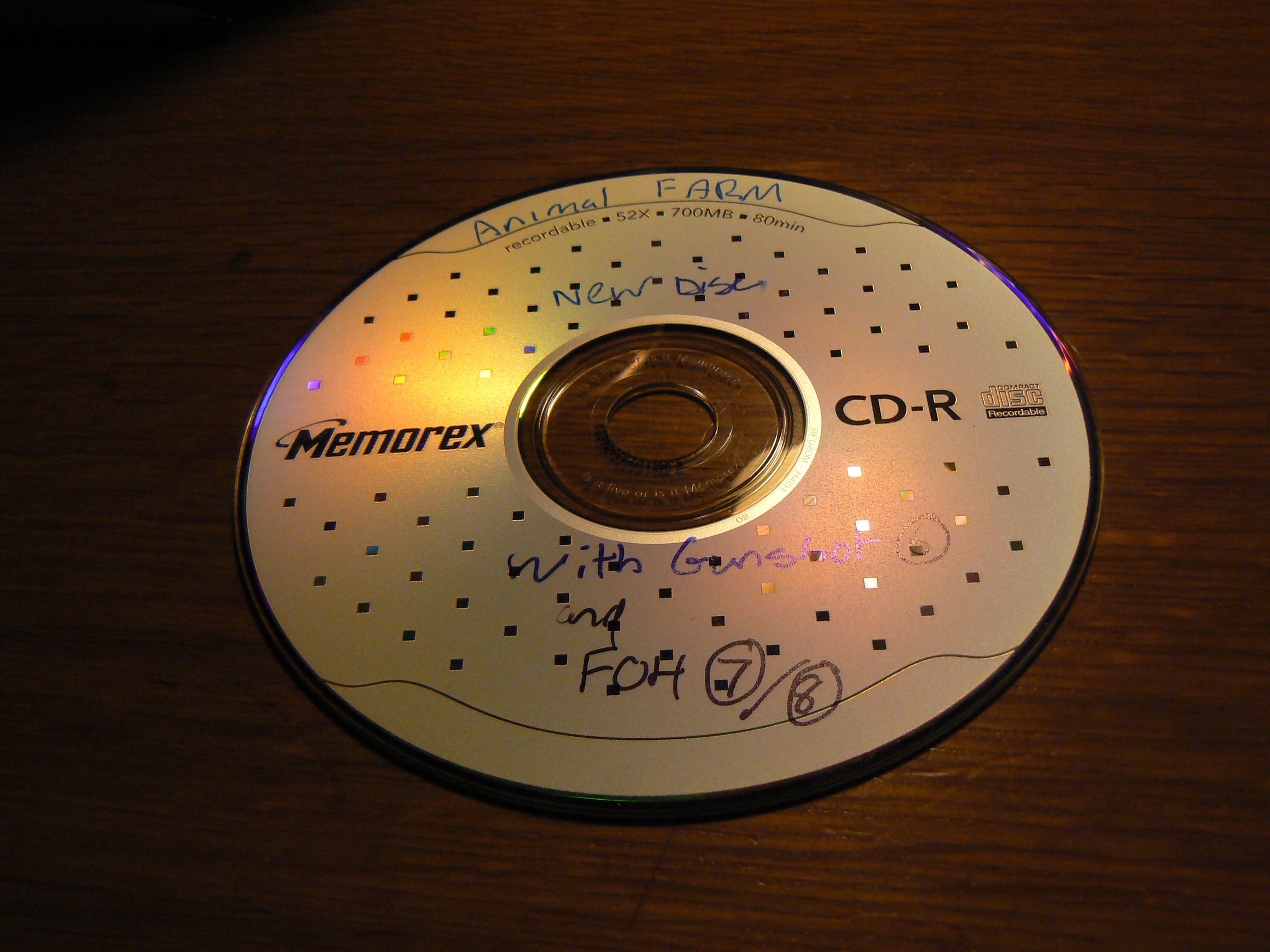 Quick and Cheap CD/DVD/ Pick a Format Disc