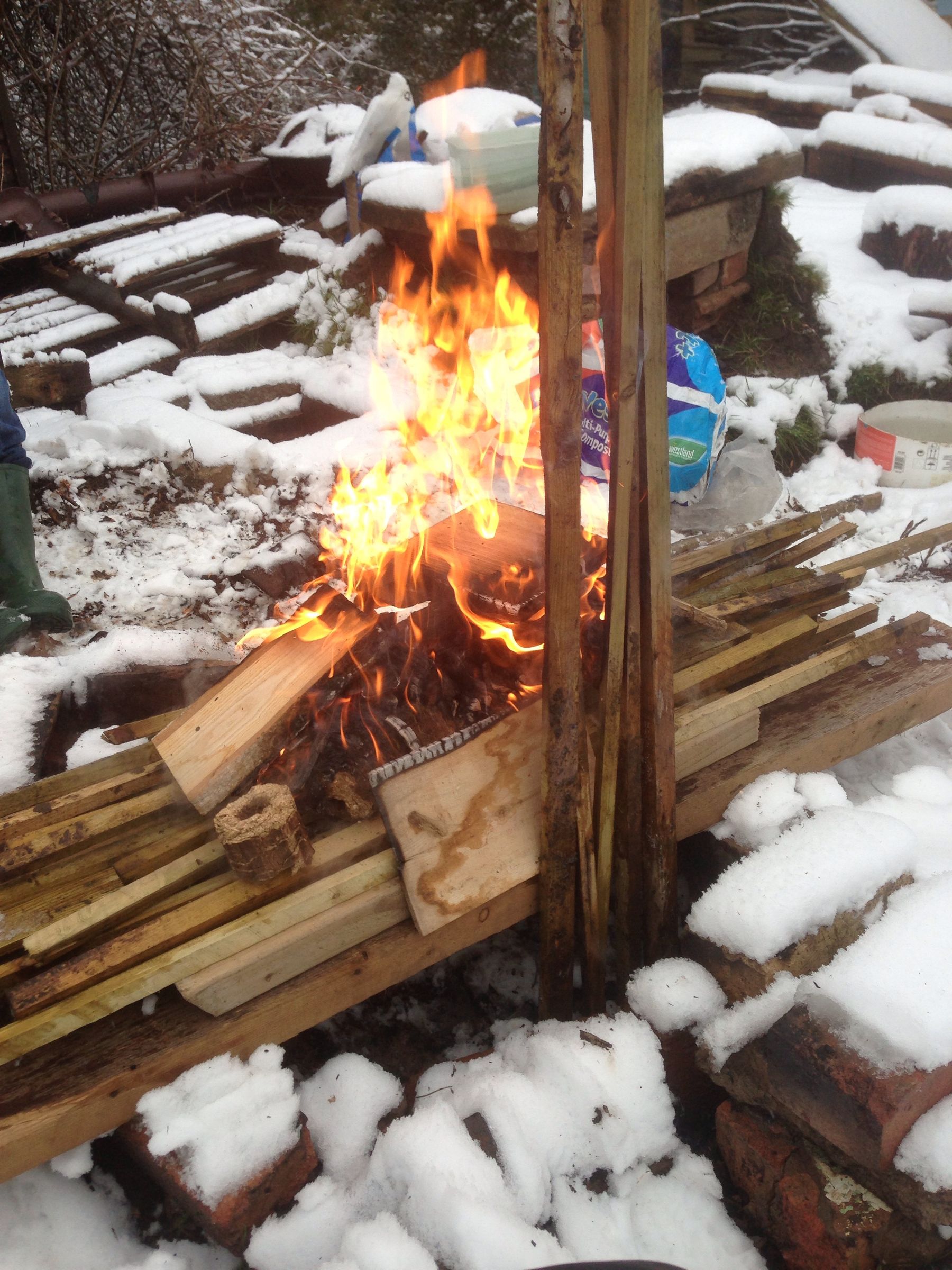 Upside Down Fire Winter Cooking 4 Steps (with Pictures) Instructables