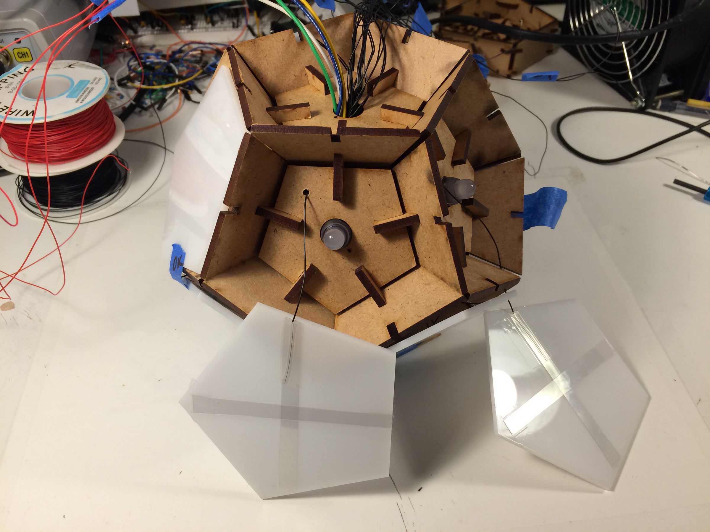 Bucky Touch Lightup Dodecahedron Instrument 12 Steps (with Pictures