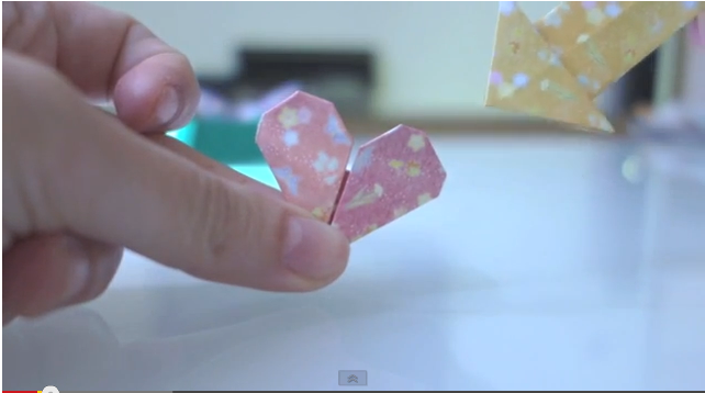 How to Create Origami Heart Bookmarks