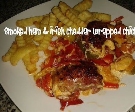Smoked Ham Irish Cheddar Wrapped Chicken Recipe