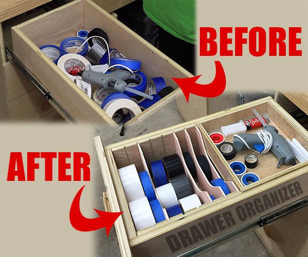 Making A Drawer Organizer For The Workshop