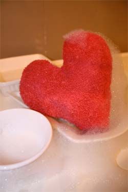 How to Make a Heart Shaped Dish Sponge