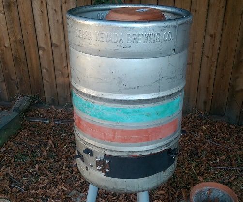 Beer Keg no-weld electric smoker