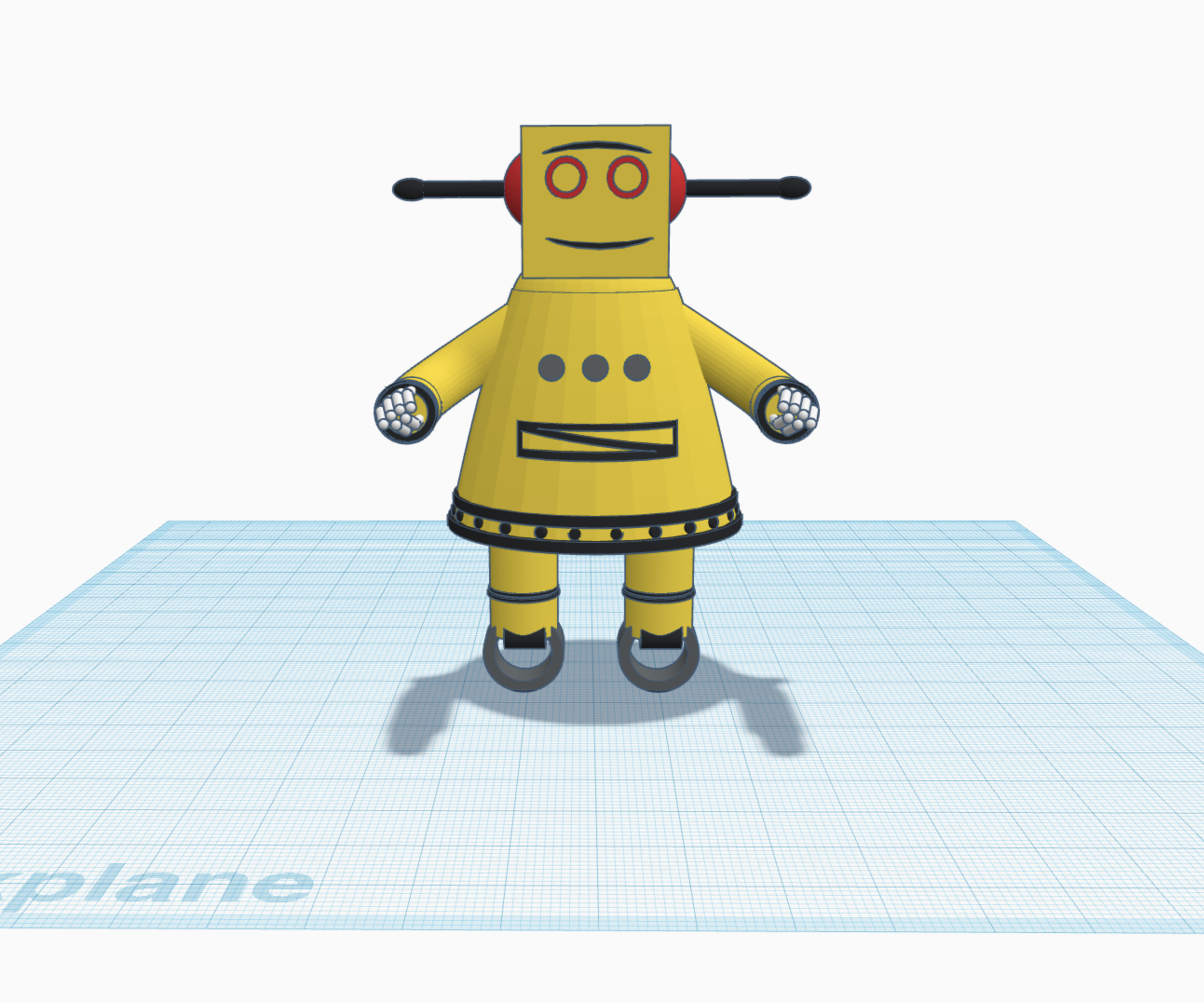 Instructables Robot in Tinkercad