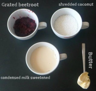 Choclate Coconut Fudge and Beetroot Coconut Fudge