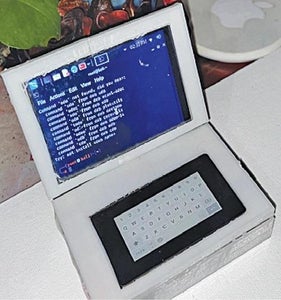 Homemade Smallest Touchscreen Laptop Using Raspberry Pi and E-ink Display