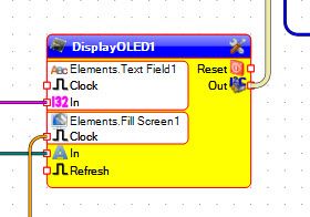 In Visuino: ​Add OLED Lcd Component