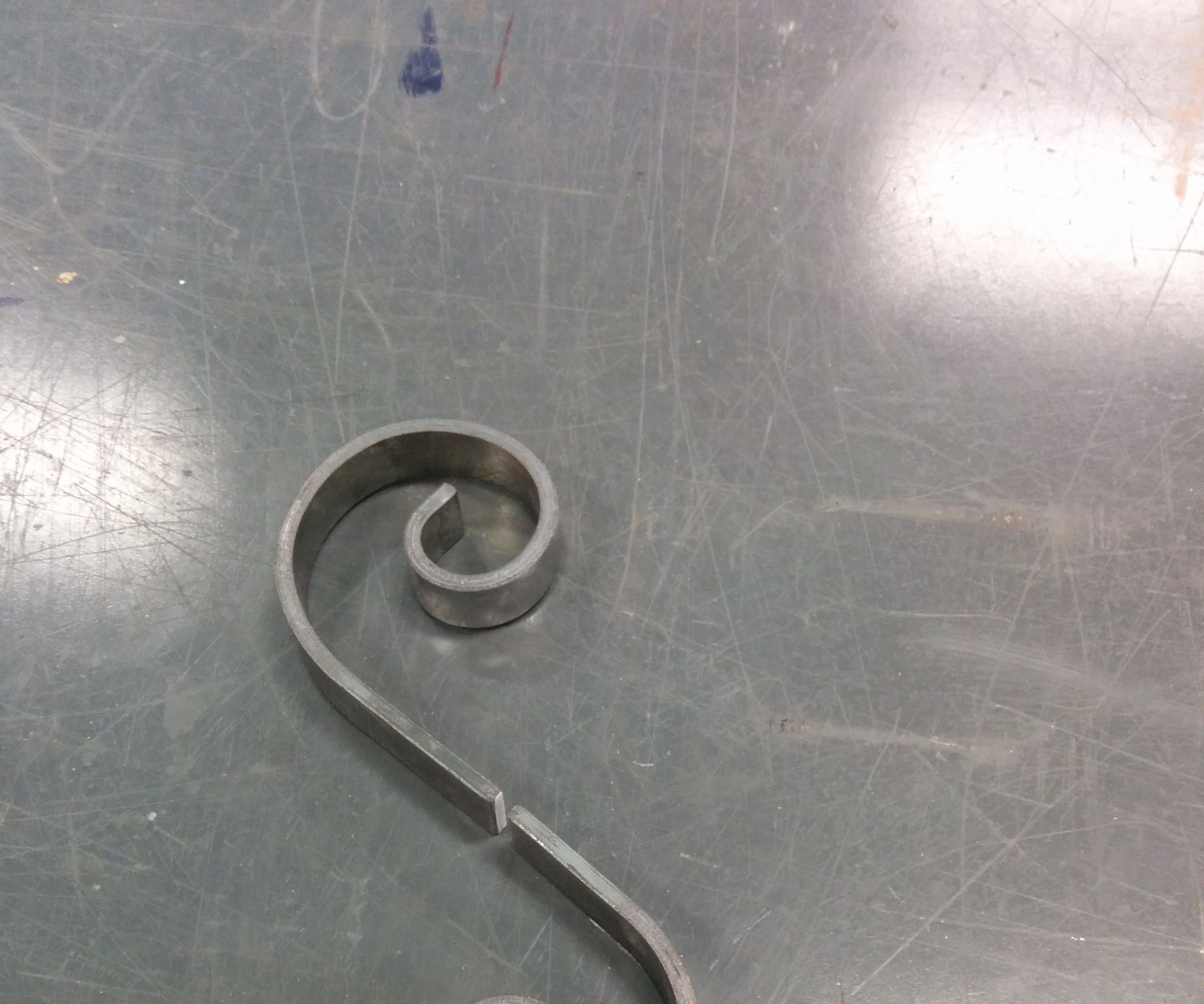 UB-5 Flat steel scrolls @ Chandler TechShop