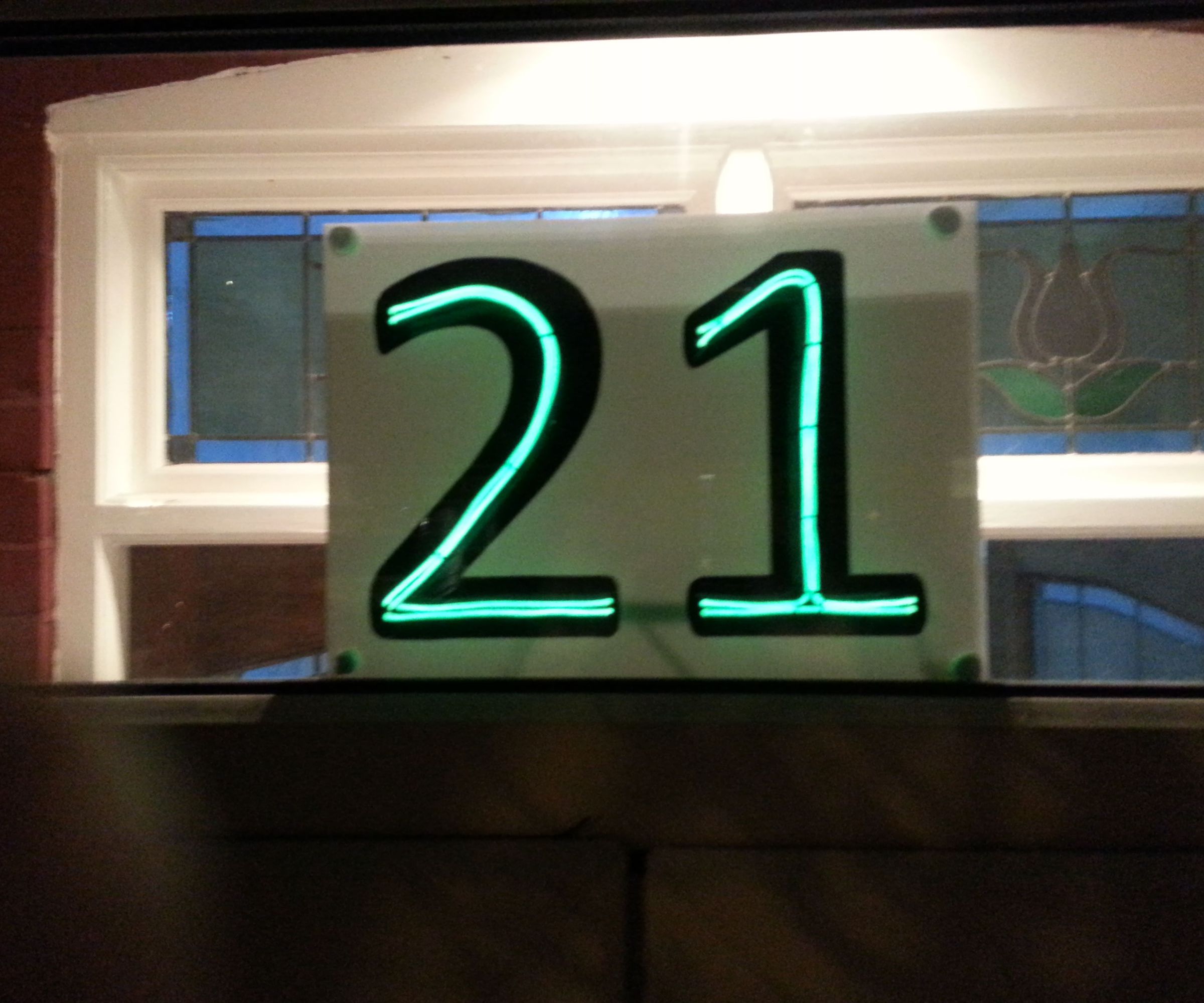 House Number in Lights.