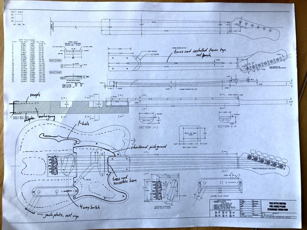 SemiAcoustic Electric Guitar From Scratch 13 Steps (with Pictures)