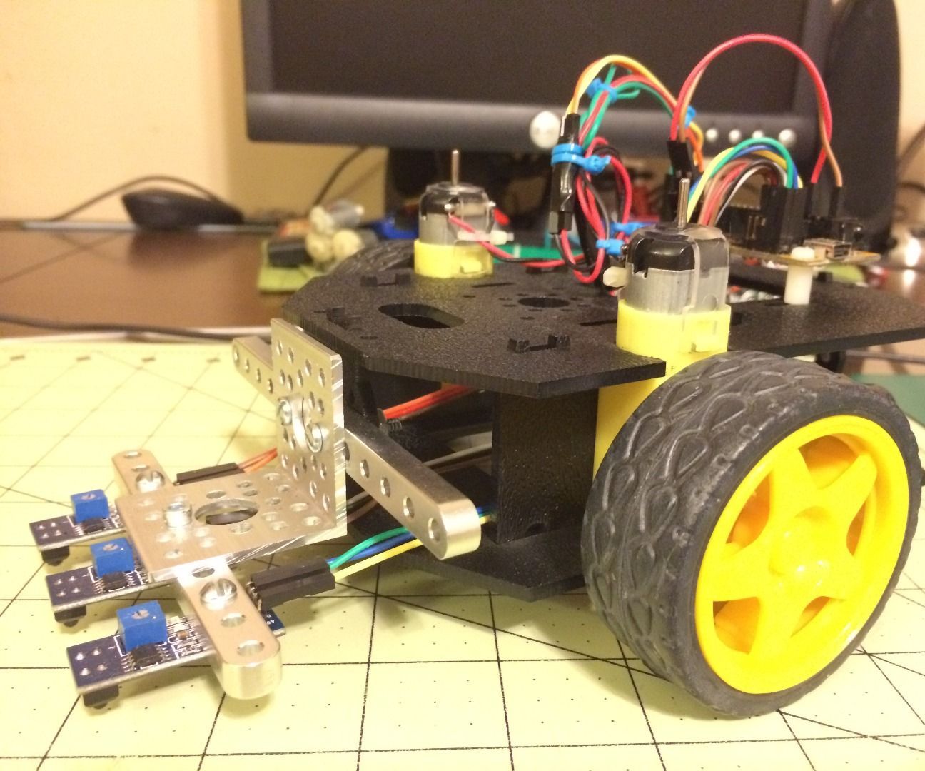 Simple Line Follower Robot Using a Actobotics Runt Rover Sprout