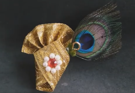 Cap (mukut) for Lord Krishna