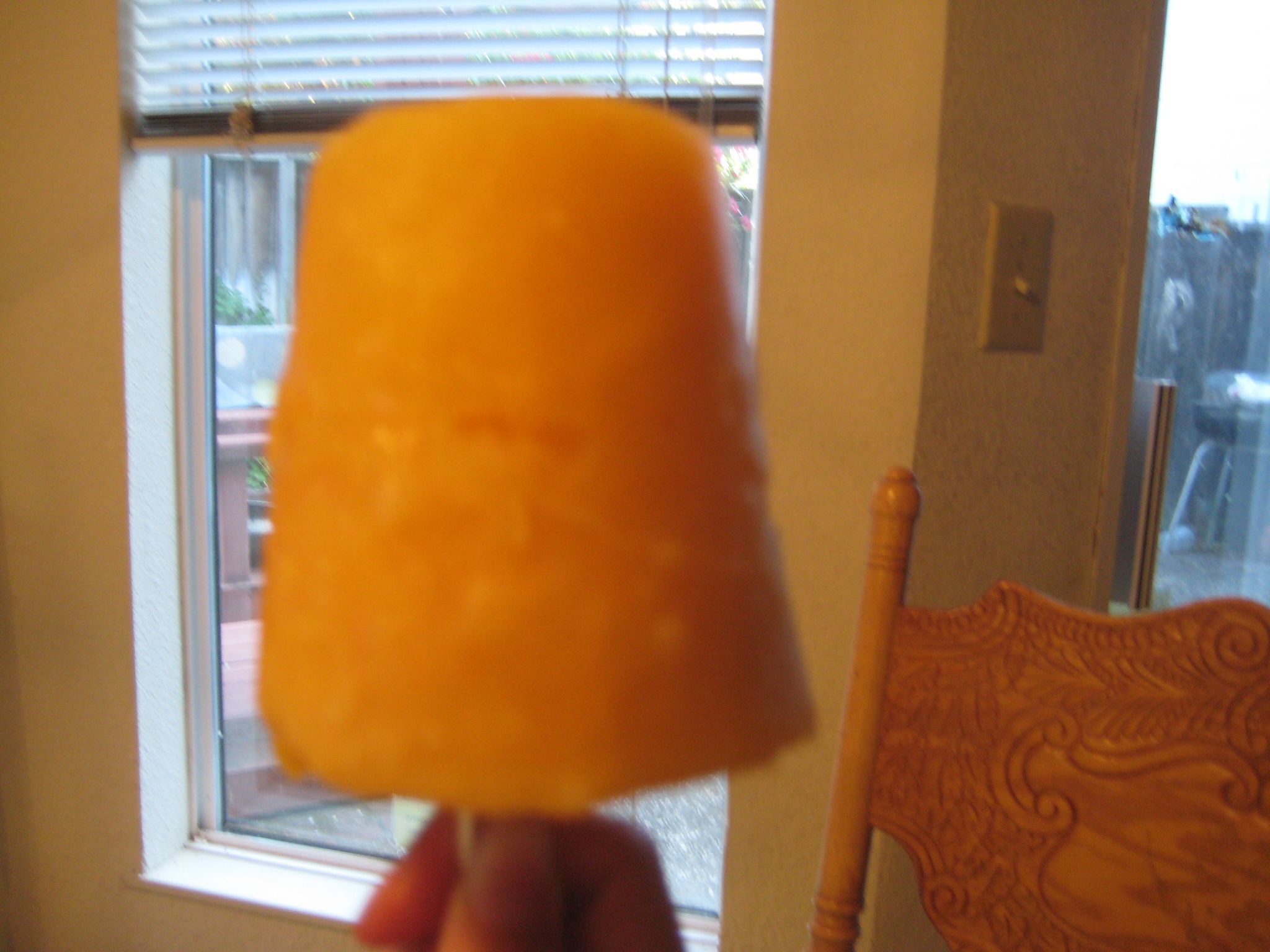 Two Ingredient Mango Orange Ice Pop