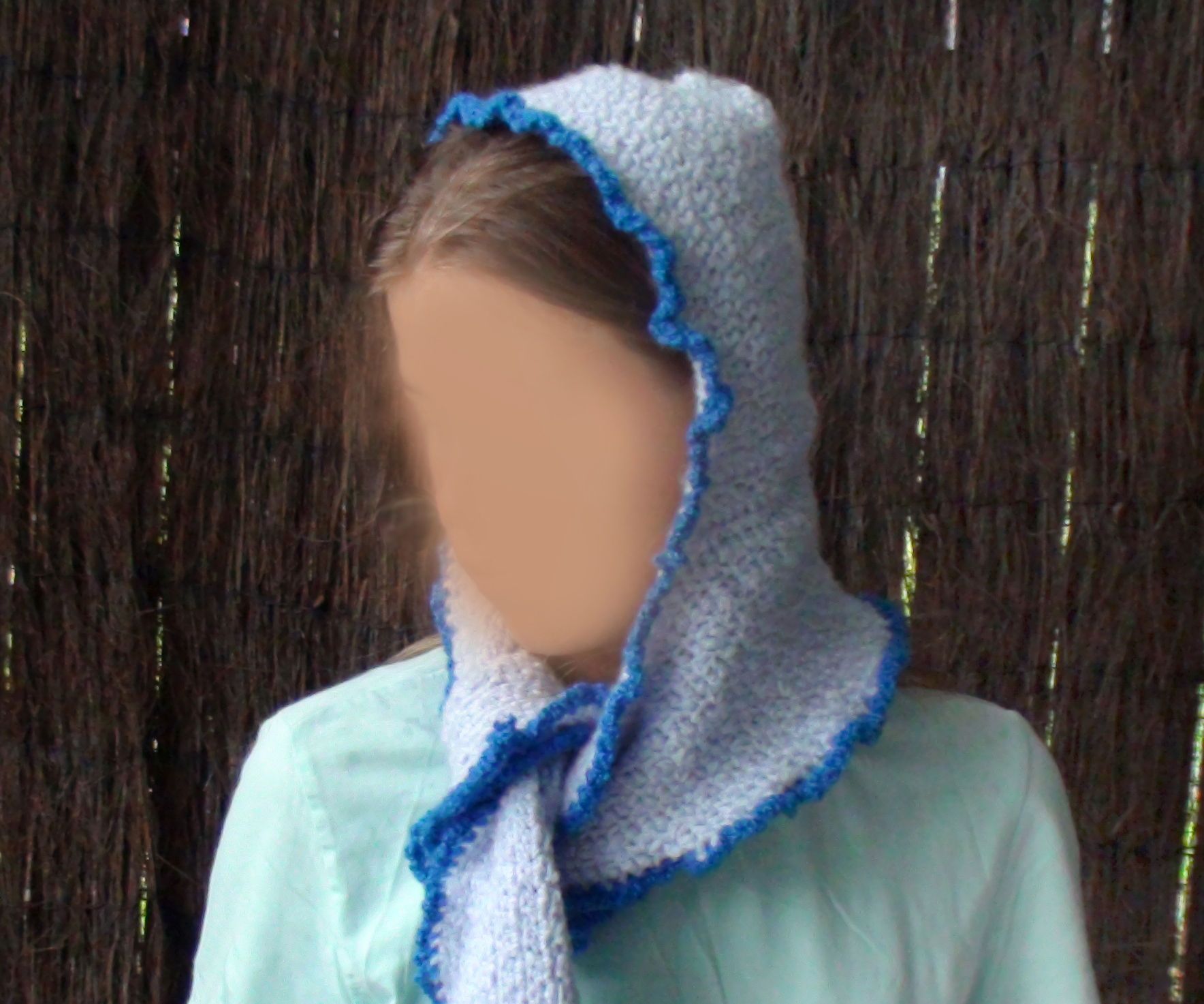 Easy Crochet Hooded Scarf