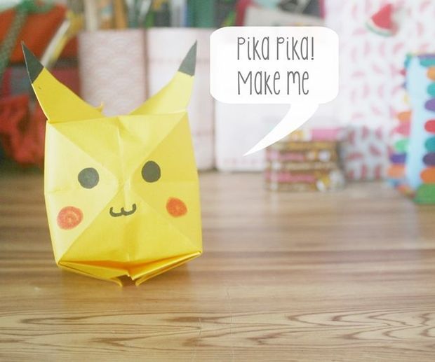 How To Make An Origami Pikachu Visually