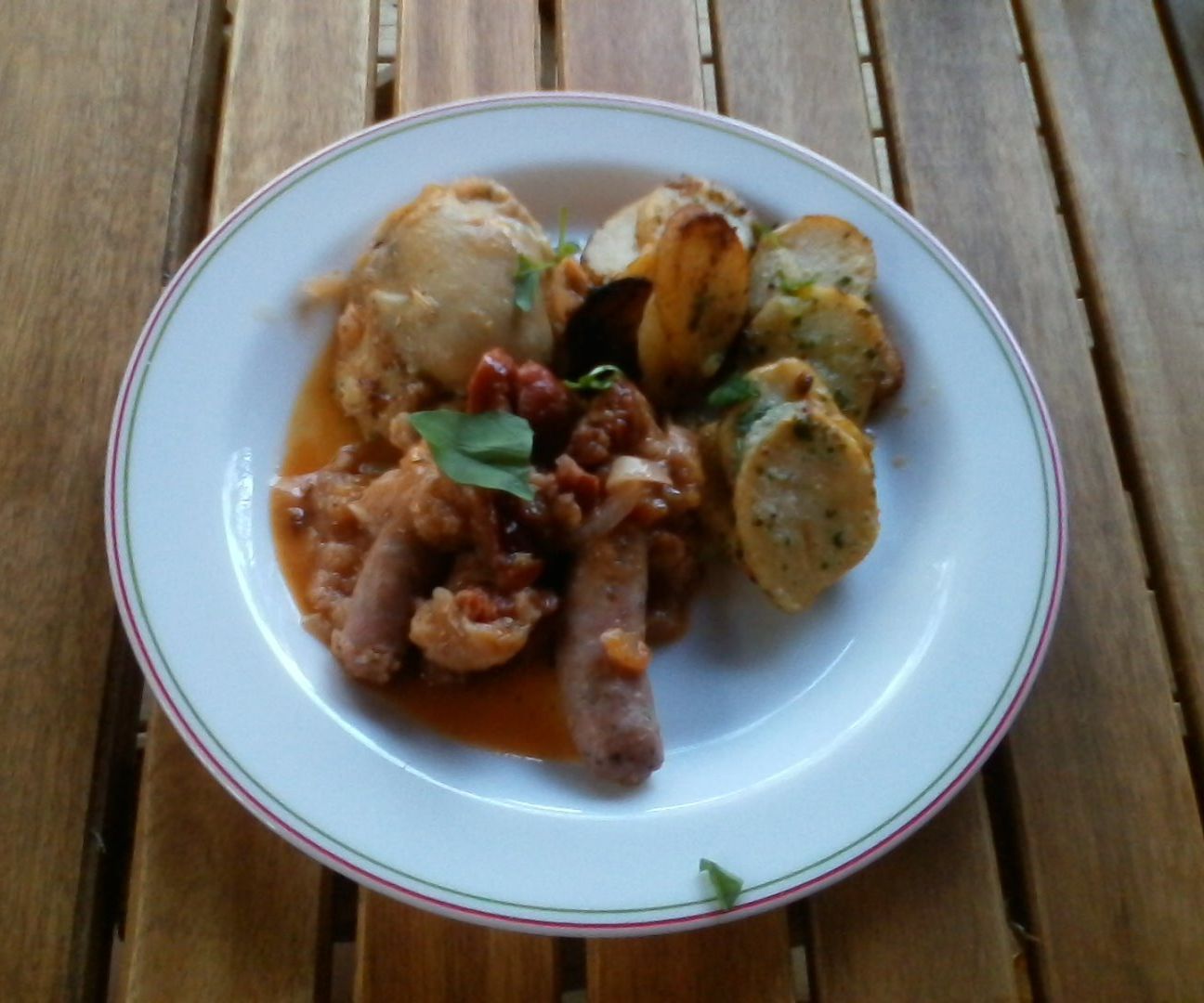 Campsite Chicken With Plums