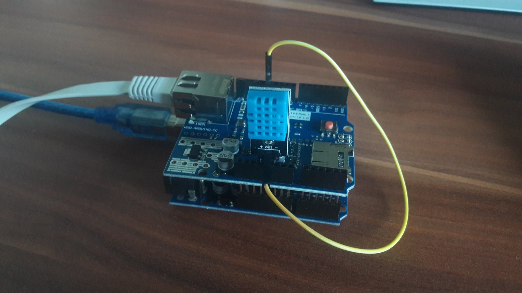 Arduino Ethernet DHT11 Temperature and Humidity Logging, Mobile Stats