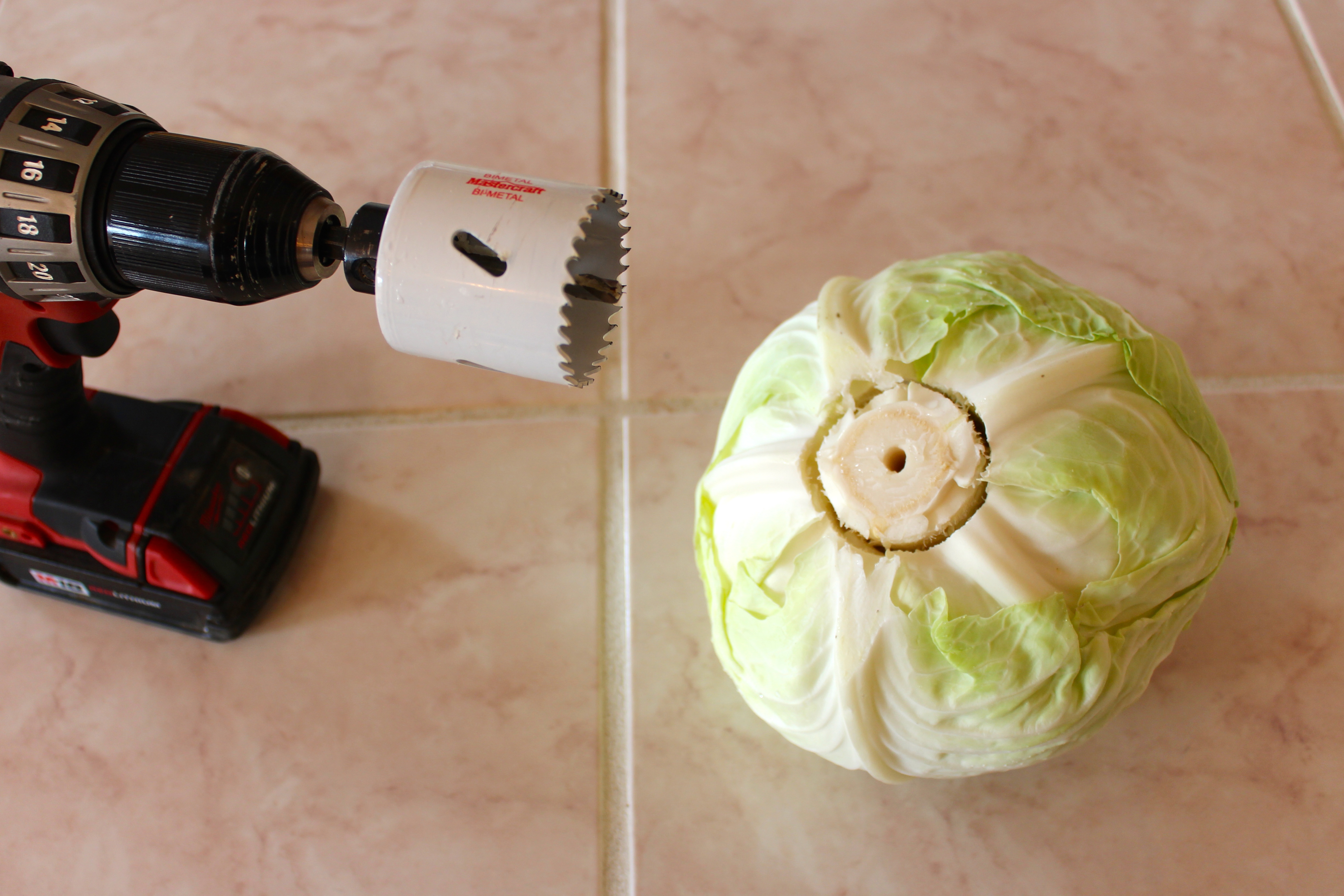 Hole Saw Cabbage Rolls