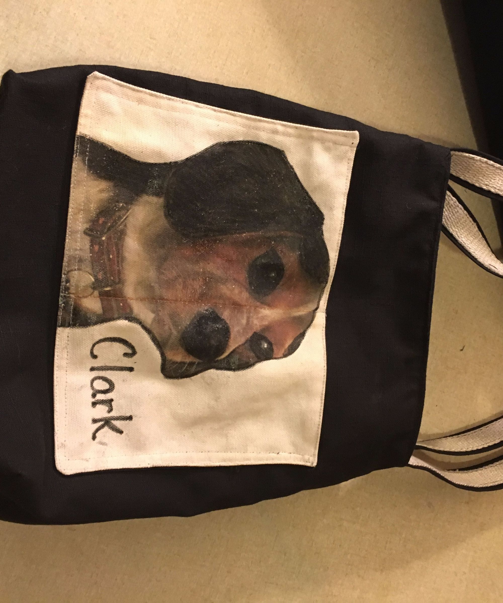 Dog Walking Cross Body Tote Bag