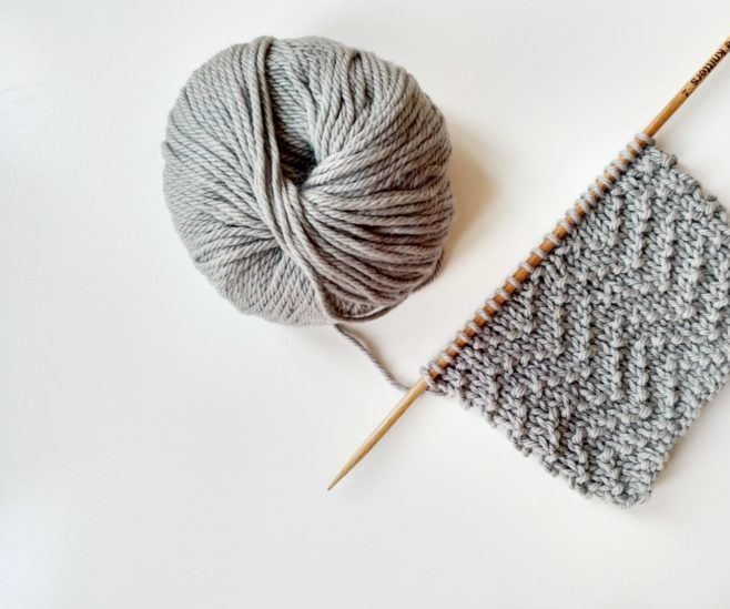 How to Knit Chevron Seed Stitch