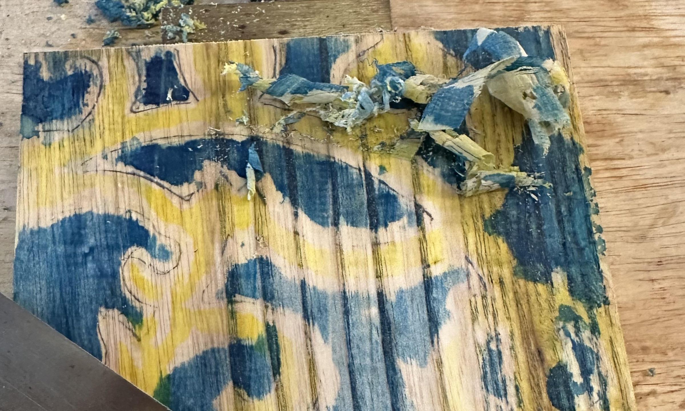 Finishing a Dyed Surface