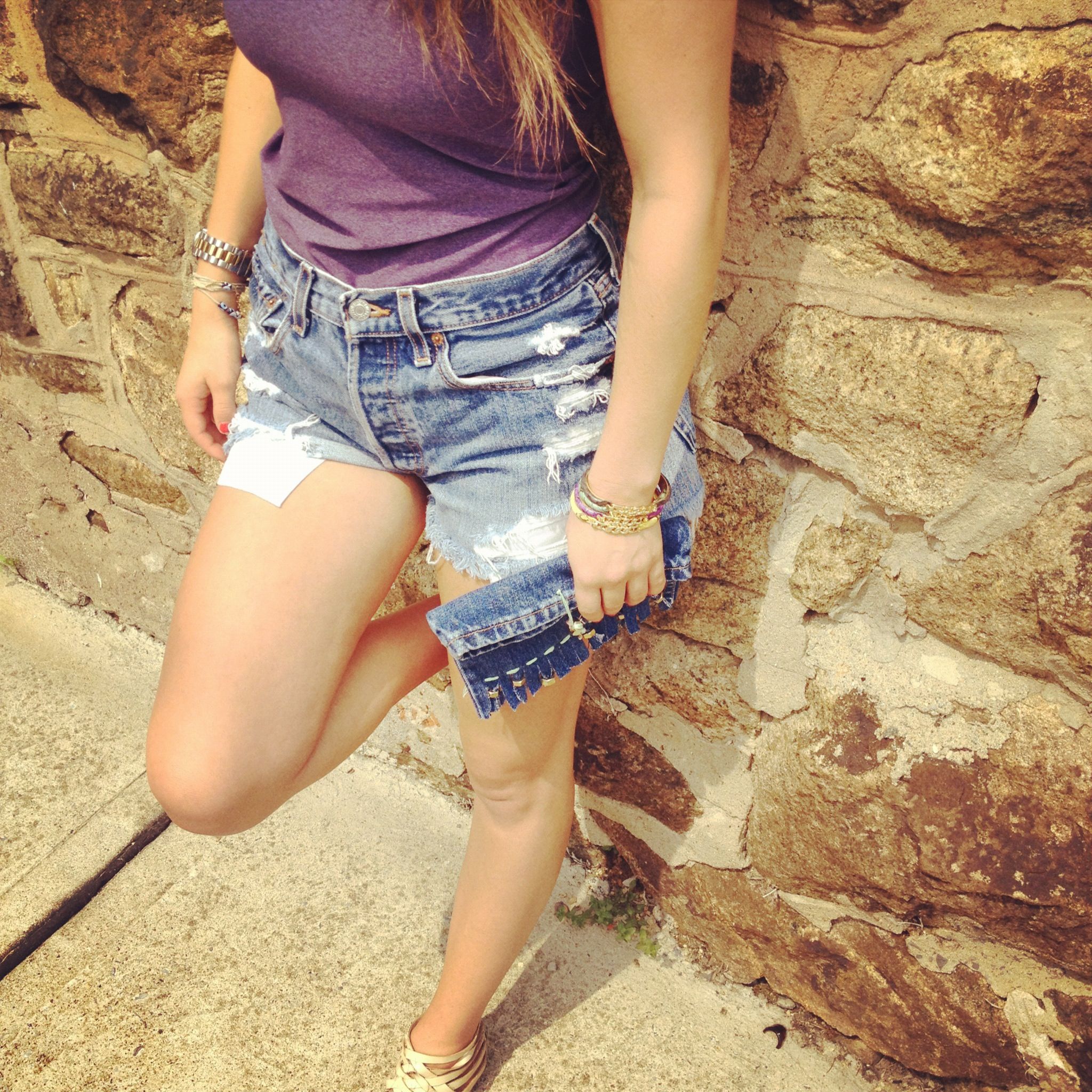 DIY Fringe Sunglass Clutch