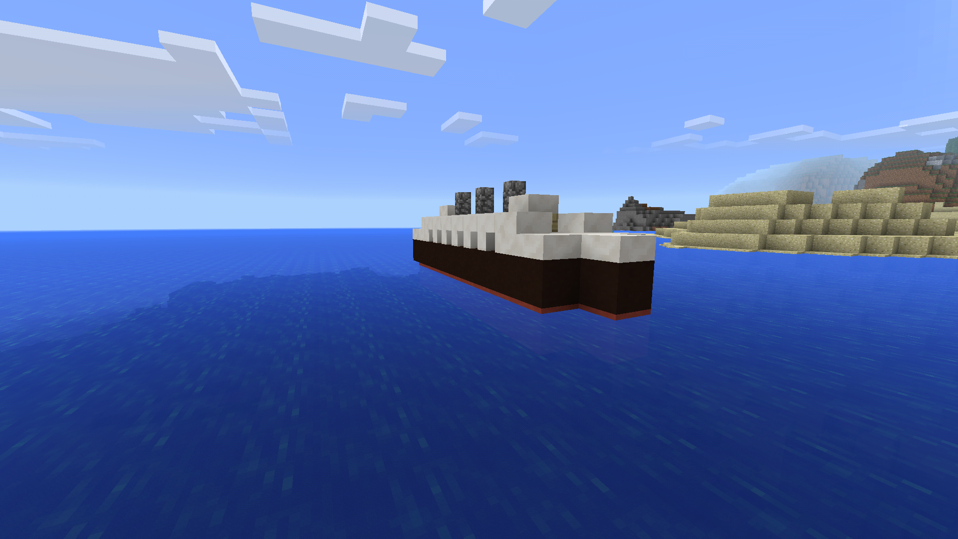 Minecraft Tutorial Quickie #2 - Tiny Ocean Liner!