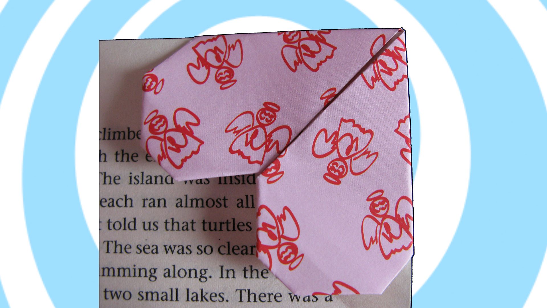 Paper Heart Corner Bookmark