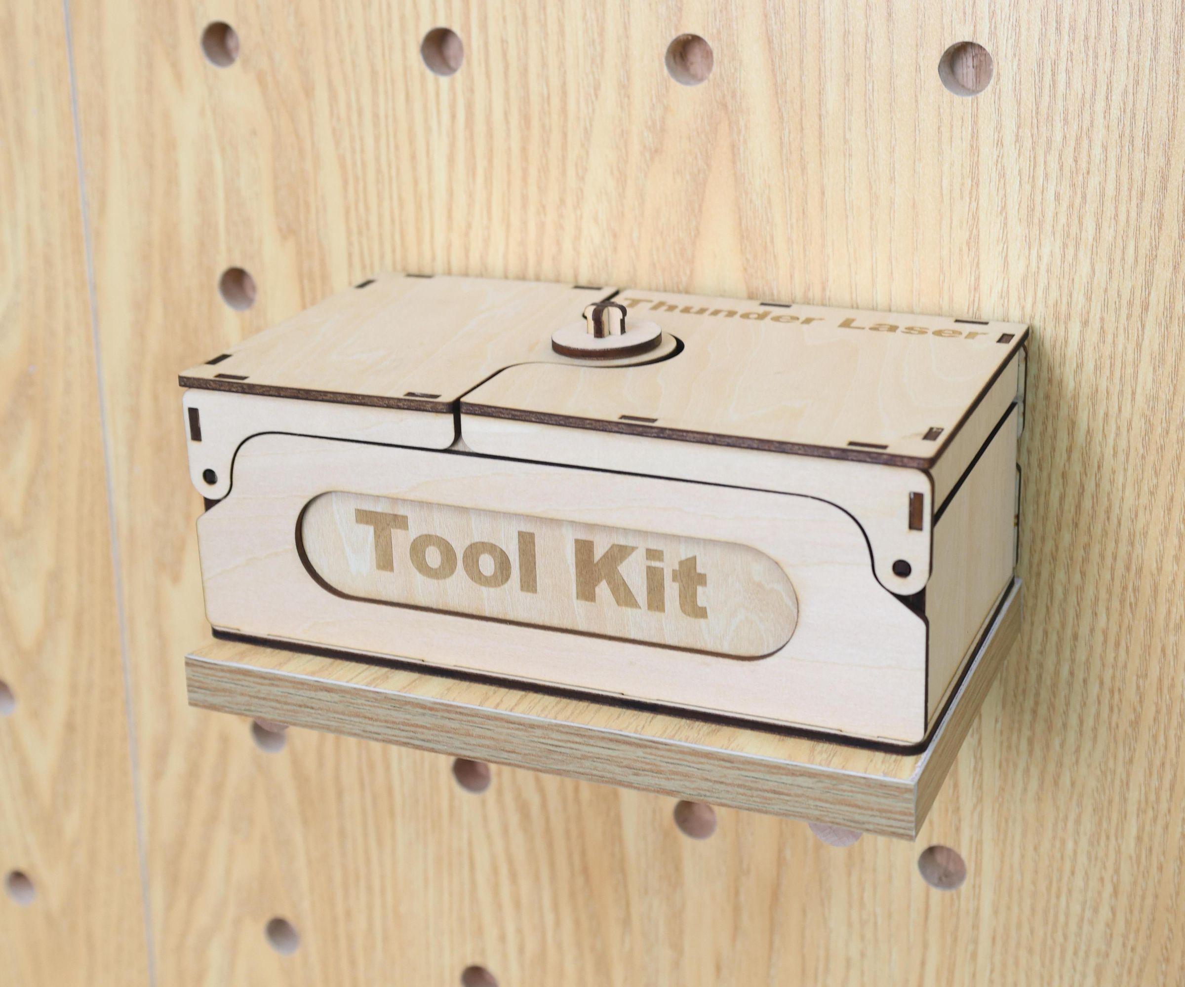 How to Make a Laser-Cut Flip-Lid Tool Box | DIY Wooden Storage Box Tutorial