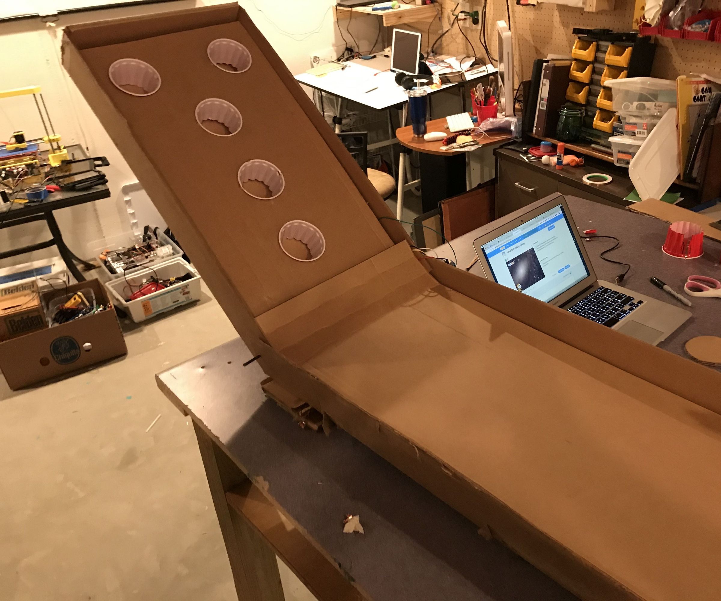 Makey Makey Skeeball Table