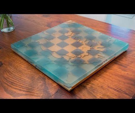 Making an Epoxy Ocean Chessboard
