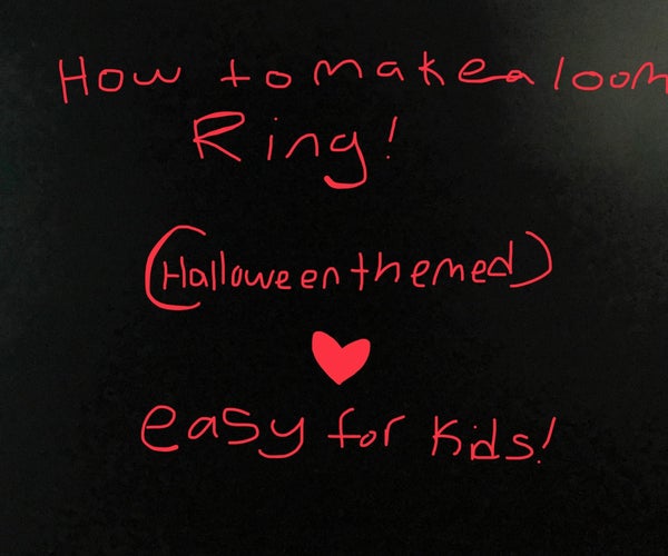 Halloween Themed Loom Ring