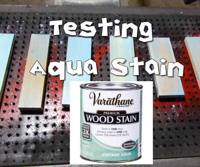 Testing Vintage Aqua Stain