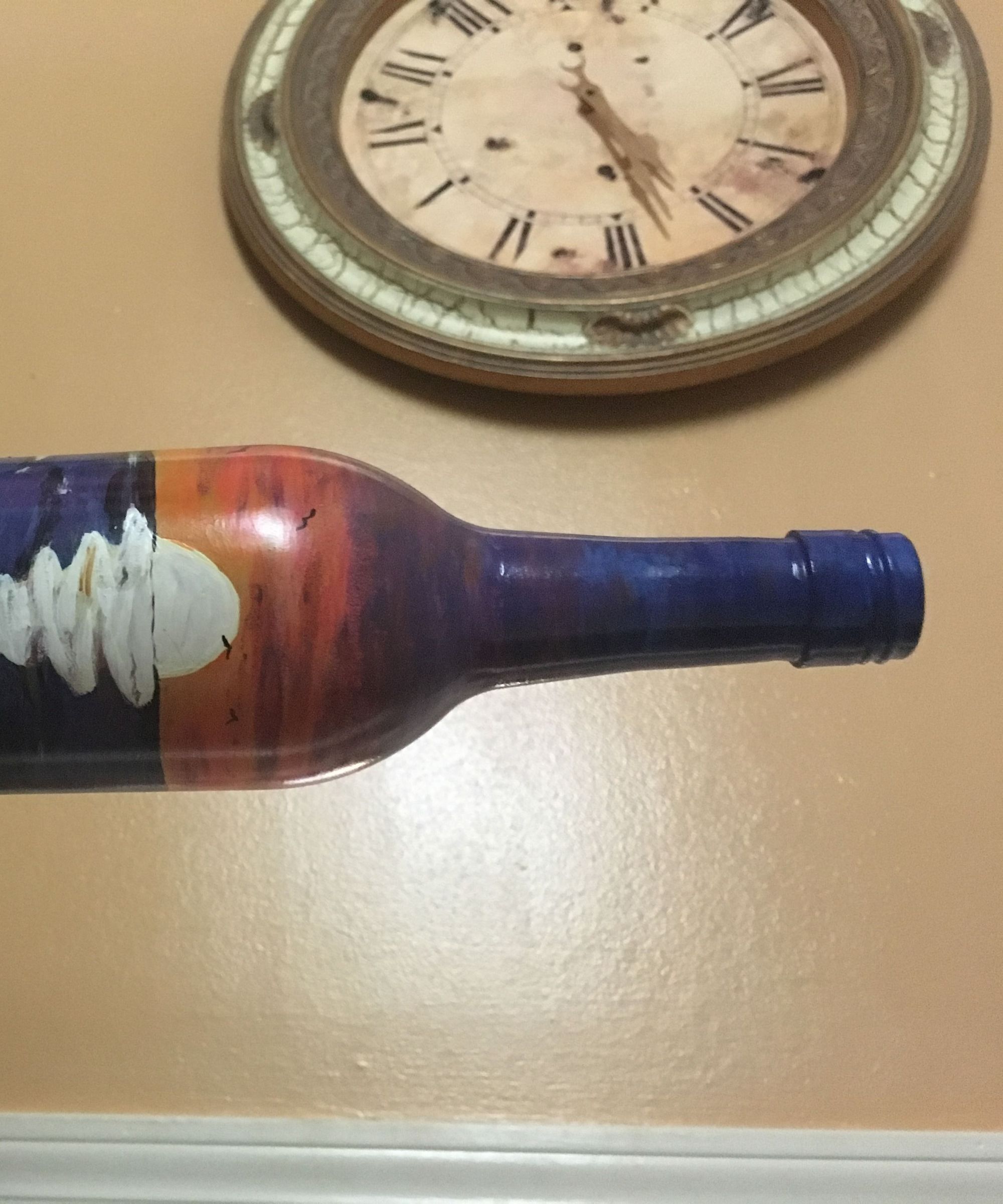 Painted Wine Bottle