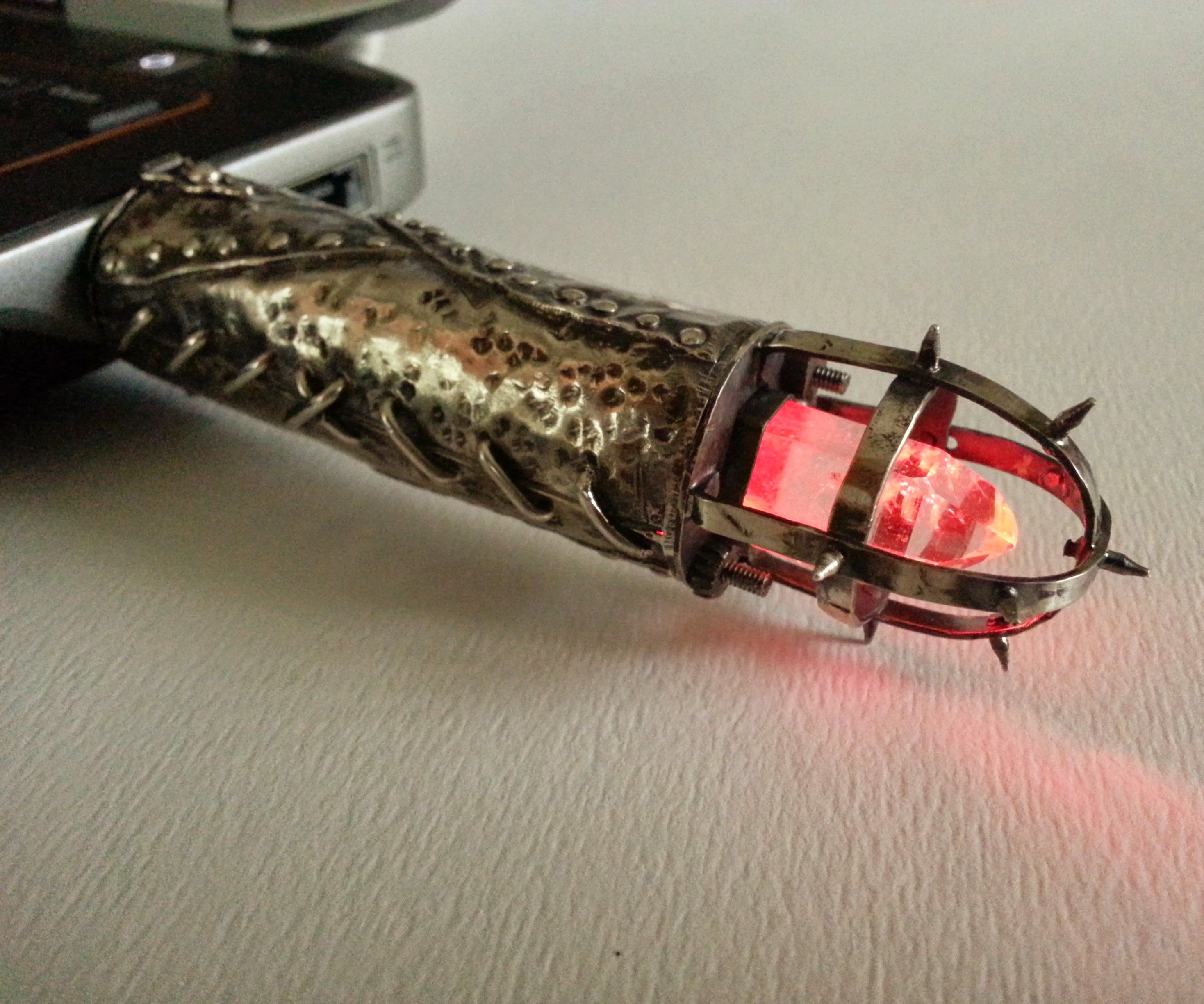 Sterling Silver Barbaric-Style Thumb Drive