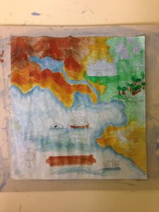 Fill in the Map With Watercolour 
